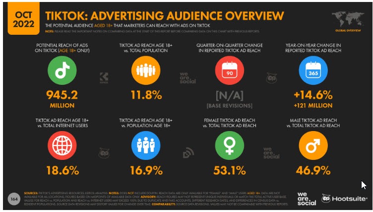 TikTok Global ad audience